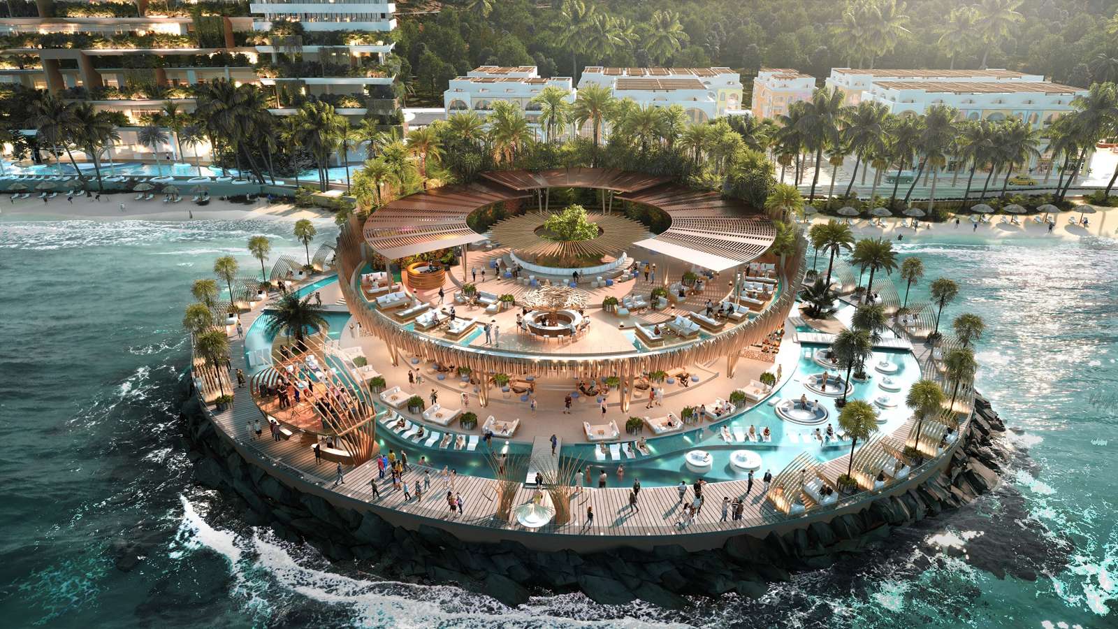 Tổ hợp beach club bên biển