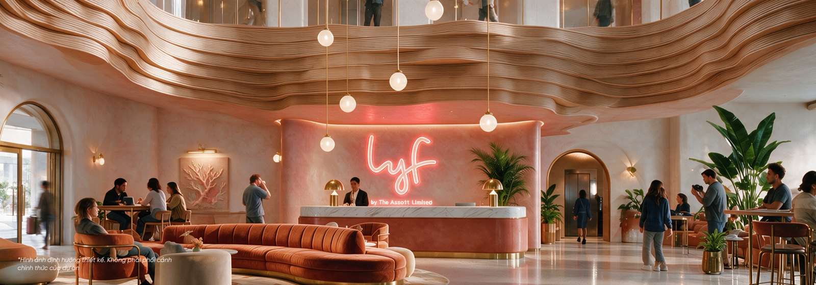 Sảnh check-in lyf